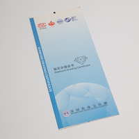 Certificat d'authenticité personnalisé imprimé de haute qualité impression de brochure de catalogue de livre de bijoux