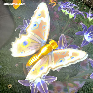 Papillons <span class=keywords><strong>3D</strong></span> Lumineux LED Flottants pour Noël, Décoration de Jardin Intérieur/Extérieur, Faible Consommation, Étanchéité IP46 - Product Image 1