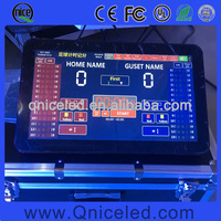 Tableau d'affichage électronique personnalisé, intérieur ou extérieur, pour le basket-ball, le tennis, le football, le badminton, panneau d'affichage à écran LED pour le sport