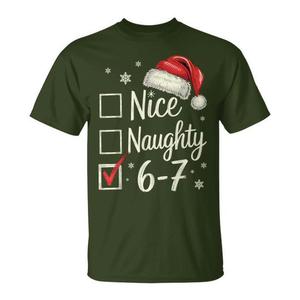 T-shirt de Noël drôle et coquin pour adultes unisexe – Motif Meme de Noël 6-7 - Product Image 1