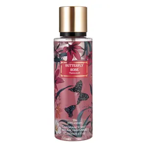 Originele Parfums Groothandel Rebranding Nieuwe Zoete Vanille 250Ml Body Splash Parfum Mist Spray Parfumado Voor Vrouwen