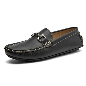 Mocassins plats décontractés pour hommes en cuir PU, grande taille 46 et 47, à bout large, de haute qualité, prix bas, pour la conduite, vente chaude directe usine - Product Image 3