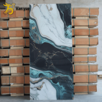 Vente flash : Panneaux muraux en PVC imitation marbre modernes 1220*2440 mm, imperméables, pour usage domestique