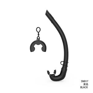 Tube de natation respirant de qualité alimentaire Bandeau élastique en silicone <span class=keywords><strong>Petit</strong></span> tuba de résistance pour l'entraînement de plongée libre - Product Image 5