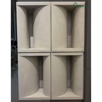 Briques en ciment tridimensionnelles, composants décoratifs en ciment pour l'intérieur et l'extérieur, briques creuses carrées réfractaires