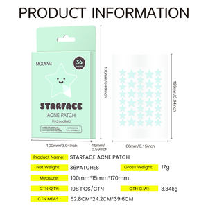 Patchs anti-acné hydrocolloïdes OEM motif étoile mignon pour l'élimination de l'acné, l'atténuation des marques d'acné et le soulagement de l'acné - Product Image 6