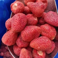 Groothandelsprijs Gehele Gedroogde Aardbeien Zonder Suiker Bulk Knapperige Gedroogde Fruit Snacks Fabriekslevering Topkwaliteit