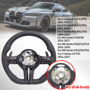 พวงมาลัยรถหนังแบบมีรูพรุนสไตล์สปอร์ต M5สำหรับ <span class=keywords><strong>BMW</strong></span> F10 F15 <span class=keywords><strong>F11</strong></span> F21 F23 F45 F46 F87 F30 F31 F33 F36 F02 F01 - Product Image 5
