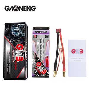 GNB GAONENG 6600MAH 2S HV 7.6V 130C LiPo电池LCG低调薄2S 1:10 1/10 RC赛车硬壳5毫米子弹LiHV - Product Image 6