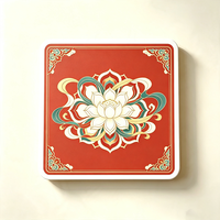 Tapis de Mahjong Chinois Floral Mandala, Motif de Luxe, Pliable, Portable, Anti-bruit, Antidérapant, pour Fêtes de Mahjong aux États-Unis