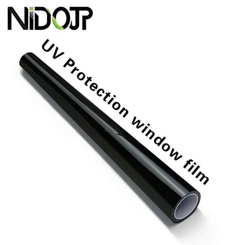removable easy install sun control uv rejection papel ahumado nano ceramic 2ply dark black tint solrex car window film