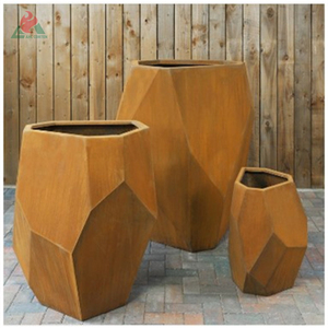Corten-macetas de henan de esfera de acero para exteriores, orb, caja larga de <span class=keywords><strong>metal</strong></span>, macetero grande - Product Image 4