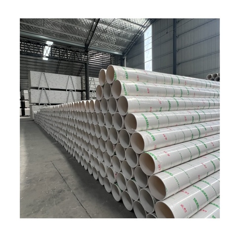 Wholesale Large 90mm 100mm 160mm 200mm 350mm 400mm 630mm 1500mm Glue Upvc Pvc U Drainage Drain Sewage Pipe Water