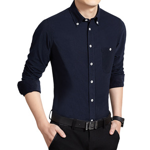 Tùy Chỉnh Phong Cách Kinh Doanh Phù Hợp Với Mỏng Mềm Mại Thoải Mái, Ăn Mặc Giản Dị Áo Sơ Mi Cho Nam Giới Bán Buôn Dài Tay Áo Căng Mens Chính Thức Áo Sơ Mi/ - Product Image 2