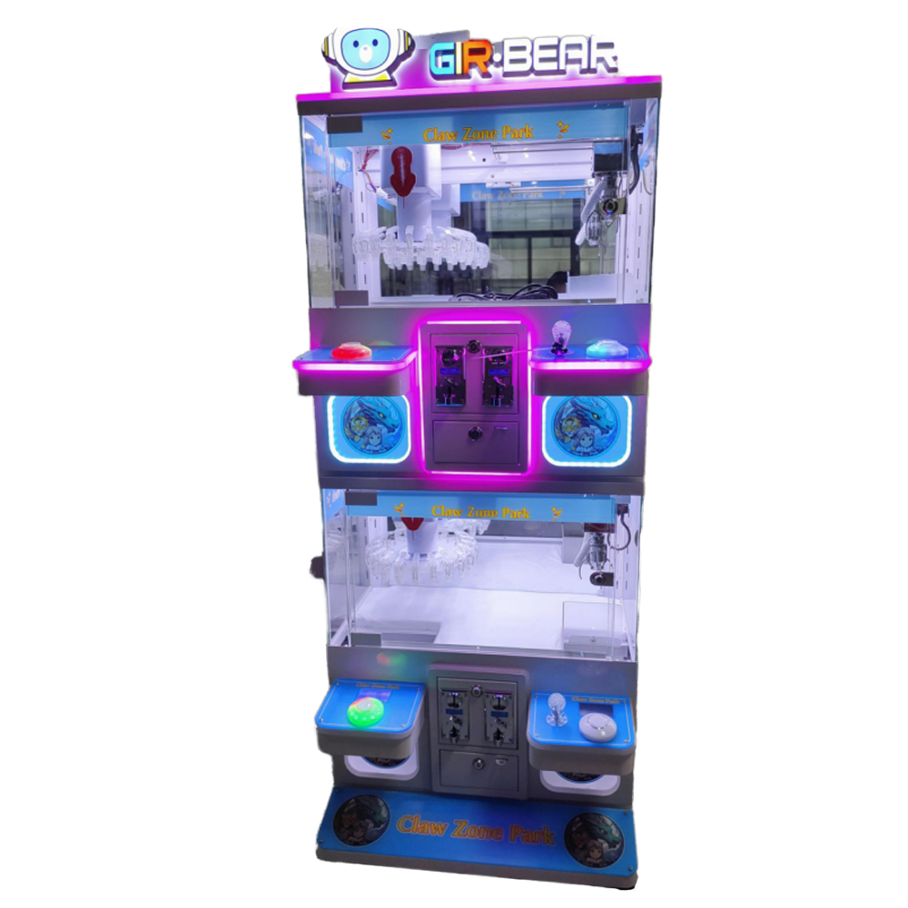 Mini Pink House Arcade Japanese Claw Machine 4 Players Doll Crane