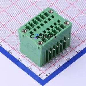 KF2EDGRHM-3.5-2*6P Plug-in Terminal Block Bent Lead Through Hole,P=3.5mm Board-to-Board / Socket Closed Screw Fixing 2x6P 3.5mm - Product Image 1