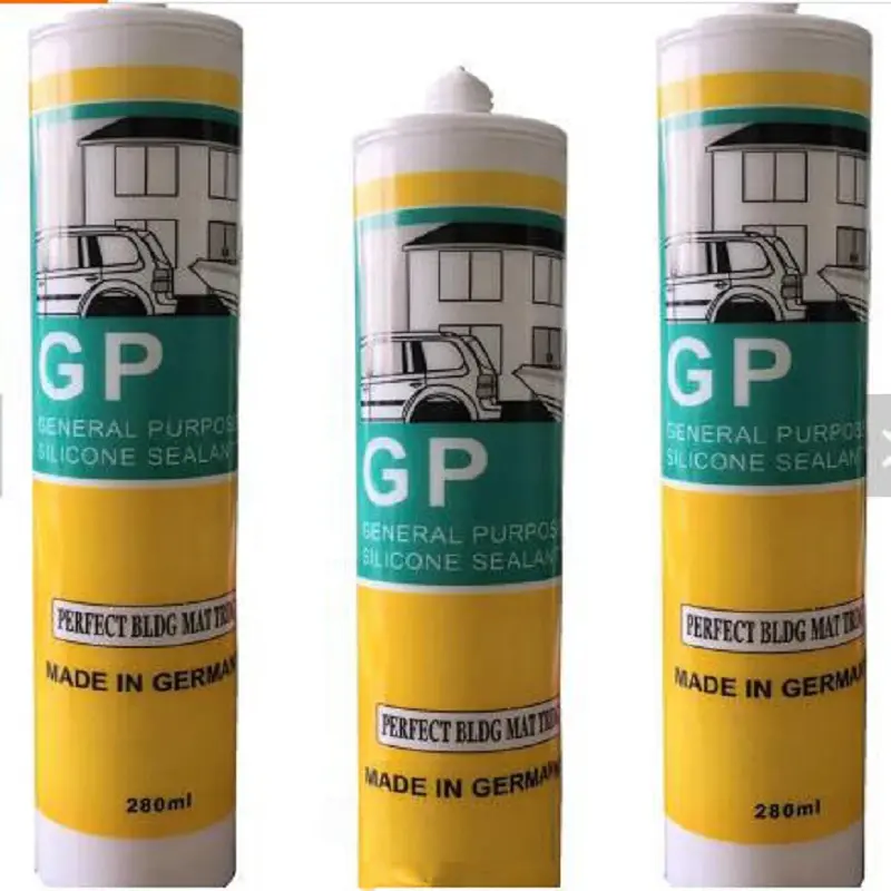 Gp general purpose tianmu 704 white silicone rubber sealant glue