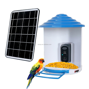 Mangeoire à <span class=keywords><strong>oiseaux</strong></span> sauvages avec reconnaissance IA, mangeoire à <span class=keywords><strong>oiseaux</strong></span> intelligente avec caméra WIFI, caméra solaire intelligente 2MP, caméra de sécurité sans fil CCTV, caméra IP - Product Image 1