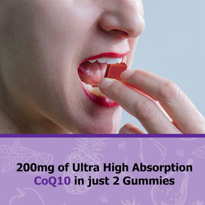 Complément Alimentaire de Haute Qualité en Gommes de <span class=keywords><strong>CoQ10</strong></span> avec Coenzyme Q10, Favorise les Niveaux d'Énergie, Améliore la Santé Cérébrale - Product Image 2
