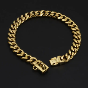 Collar de Acero Inoxidable de Alta Resistencia para Perros, Tipo Cadena Cubana, Anti-Mordidas, para Perros Medianos y Grandes, <span class=keywords><strong>Pitbull</strong></span>, Bulldog, para Paseo y Entrenamiento - Product Image 2