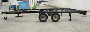 Amerika 20000lbs GVM cep ofis kullanımı için çelik konteyner ev römork şasi yüksek kalite kamyon römorkları - Product Image 2