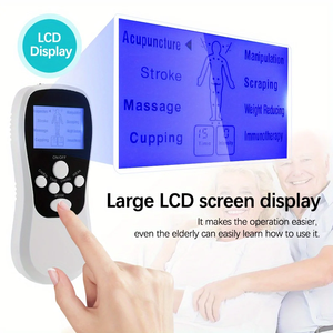Masseur de cou et d'épaules <span class=keywords><strong>TENS</strong></span> EMS haute performance, rechargeable par USB, sensation de toucher réel, dispositif à impulsions à calibration scientifique, complet - Product Image 4