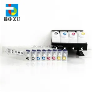 Wholesale refill ink cartridge refillable 4 Color ink tanks 8 ink cartridges for epson printer eco solvent inkjet printer