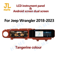 12.3 pouces Android 13 voiture multimédia Radio lecteur stéréo et système Linux lcd tableau de bord pour Jeep Wrangler 2018-2023 JL