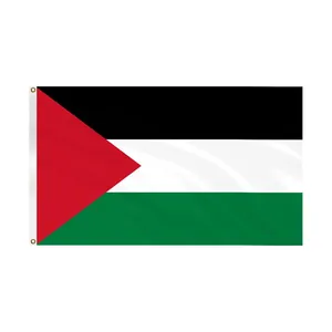 Iklan desain kustom Palestina 3x5 kaki 90*150cm bendera negara Palestina