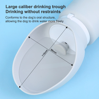 Bouteille d'eau pour animaux de compagnie en silicone KEAN, grande capacité, durable, en acier inoxydable, bouteille d'eau de voyage en silicone pour chiens