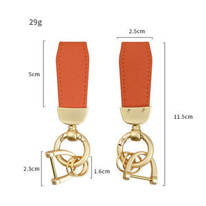 Porte-clés en cuir PU et métal personnalisé de haute qualité, logo de marque personnalisé, souvenir, promotionnel, vente en gros - Product Image 4