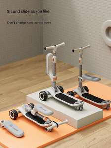 맞춤형 조정 가능한 접이식 어린이 발 스쿠터 어린이 킥 스쿠터 어린이 3 륜 스쿠터 어린이를위한 - Product Image 4