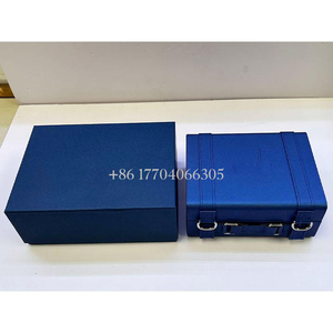 Boîte de rangement pour montres de luxe de marque Square avec doublure en cuir protectrice, emballage cadeau en cuir premium fait main - Product Image 5