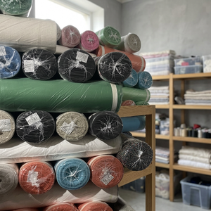 Tissu extérieur léger extensible en coton/polyester/lin, 200 g/m², 54/55 fils, uni, en stock - Product Image 3