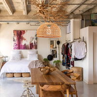 Luminaire suspendu en bambou tressé fait à la main, luminaire suspendu en rotin, lustre en osier pour îlot de cuisine
