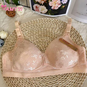 Sujetador de algodón fino transpirable de verano de alta calidad 665 # para mujeres <span class=keywords><strong>tetonas</strong></span> de gran tamaño sin cables correas ajustadas patrón sólido estilo Sexy - Product Image 3