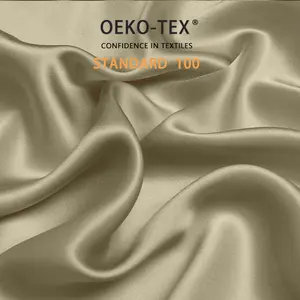 OEKO-tela de seda mulberry con estampado liso no tóxico, seda de color sólido, 100, 16/19/22/25 MM, venta al por mayor de china, 100%