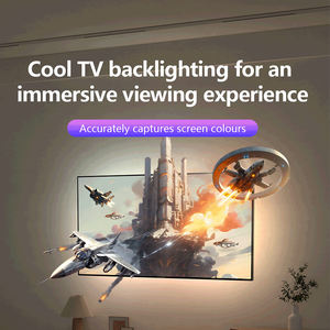 Banqcn Bande lumineuse <span class=keywords><strong>LED</strong></span> intelligente pour écran de bureau PC <span class=keywords><strong>TV</strong></span>, multicolores, changeables, rétroéclairage Ambilight, synchronisation musicale RGBIC - Product Image 1