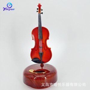 Caja Musical de Saxofón Yinyue, Decoración Giratoria de Plástico para Escritorio - Product Image 5