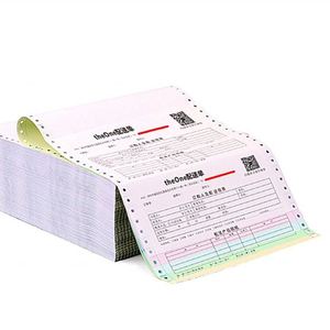 Custom Size Continuous <b>Paper</b> 1-6 Ply Computer <b>Printing</b> Form Customized NCR Carbonless <b>Paper</b> Sheet - Product Image 2
