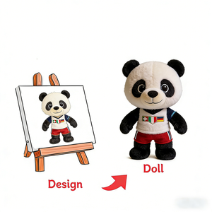 Peluche de <span class=keywords><strong>Anime</strong></span> Personalizado, Mascota Empresarial, Muñeco de Peluche con Diseño Personalizado, Bajo MOQ, Relleno de Algodón PP - Product Image 5