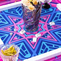 Tapis de Mahjong en Silicone Antidérapant et Imperméable, Coloré, Personnalisable avec Logo, Best-seller Transfrontalier, Populaire en Europe et en Amérique