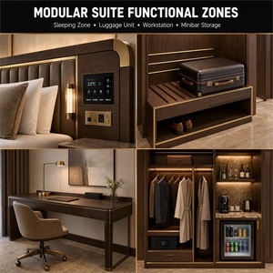 Conjunto de Muebles para Habitaciones de Huéspedes en Hoteles: Paquete Personalizado para Contratistas con Diseño Integral y Soporte de Suministro - Product Image 2