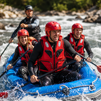 Gilet de sauvetage professionnel pour rafting en eaux vives, 600D Oxford, haute flottabilité, équipement réglable pour les sports nautiques commerciaux