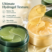 Patchs pour les yeux en hydrogel de collagène à marque privée, anti-rides, gel rafraîchissant, coussinets pour les yeux pour dormir, acide hyaluronique, hydratant, cernes