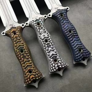 Cuchillo de Bolsillo Personalizable Demon Lord de Acero Inoxidable con Mango G10, Cuchillo de Caza y Supervivencia de Alta Calidad para Exteriores, DIY, 1 Año de Garantía - Product Image 2