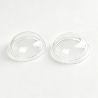 Abat-jour en verre transparent rond et élégant pour lampe de table, couvercle décoratif en verre pour luminaires de chambre et de salon