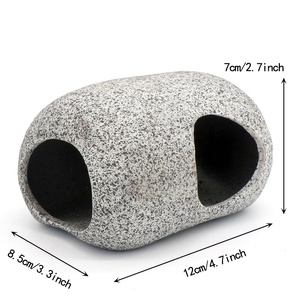 Cueva de cerámica grande Pleco, decoraciones para acuario, gambas, Cichlid, cría Natural, cueva, piedras - Product Image 2