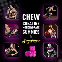 Construire l'énergie gommeuse de soutien de monohydrate de créatine musculaire pour le sport avec 3000mg de supplément de constructeur de muscles de créatine 60 bonbons
