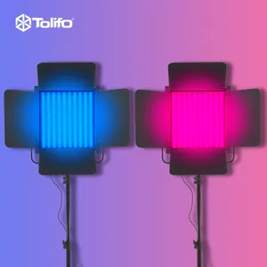TOLIFO Metal Panel Fill Lamp Lighting For Film Photography RGB APP Control Led Studio Video Light GK-S100RGB
